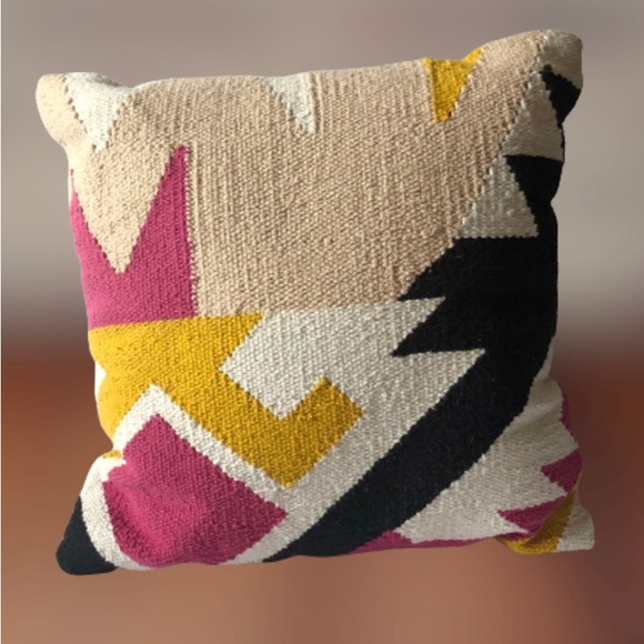 Accent Pillow Heavy Woven Fabric Multi Colors - Picture 3 of 6